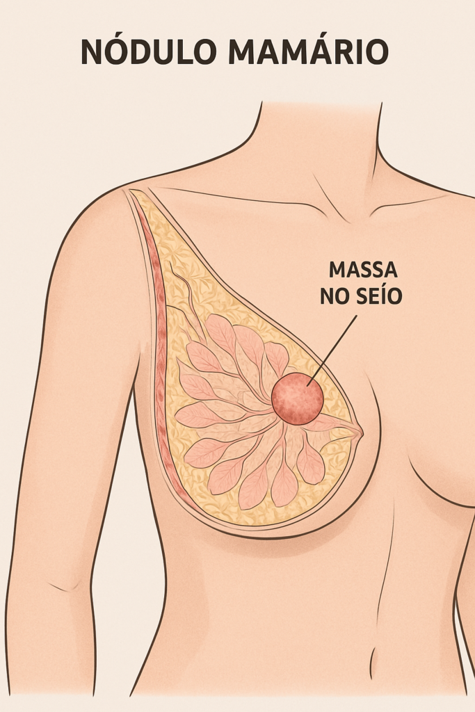 nódulo na mama